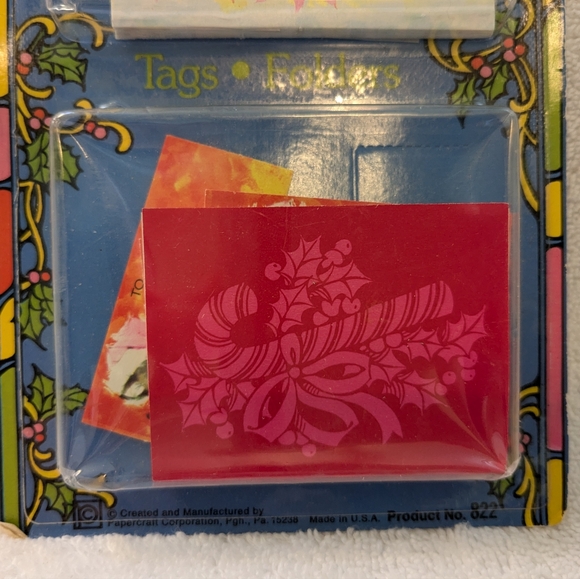 Papercraft new old stock self-stick Christmas gift tags - Picture 4 of 5